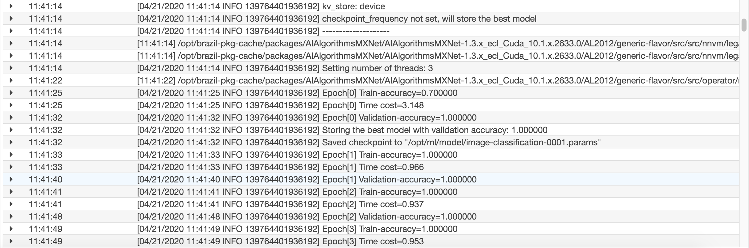 CloudWatch-Training-logs