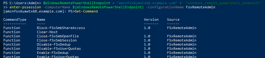 FSx-PowerShell